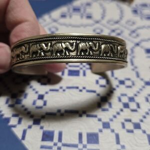 Elephant Cuff Bracelet